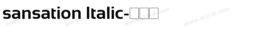 sansation Italic字体转换